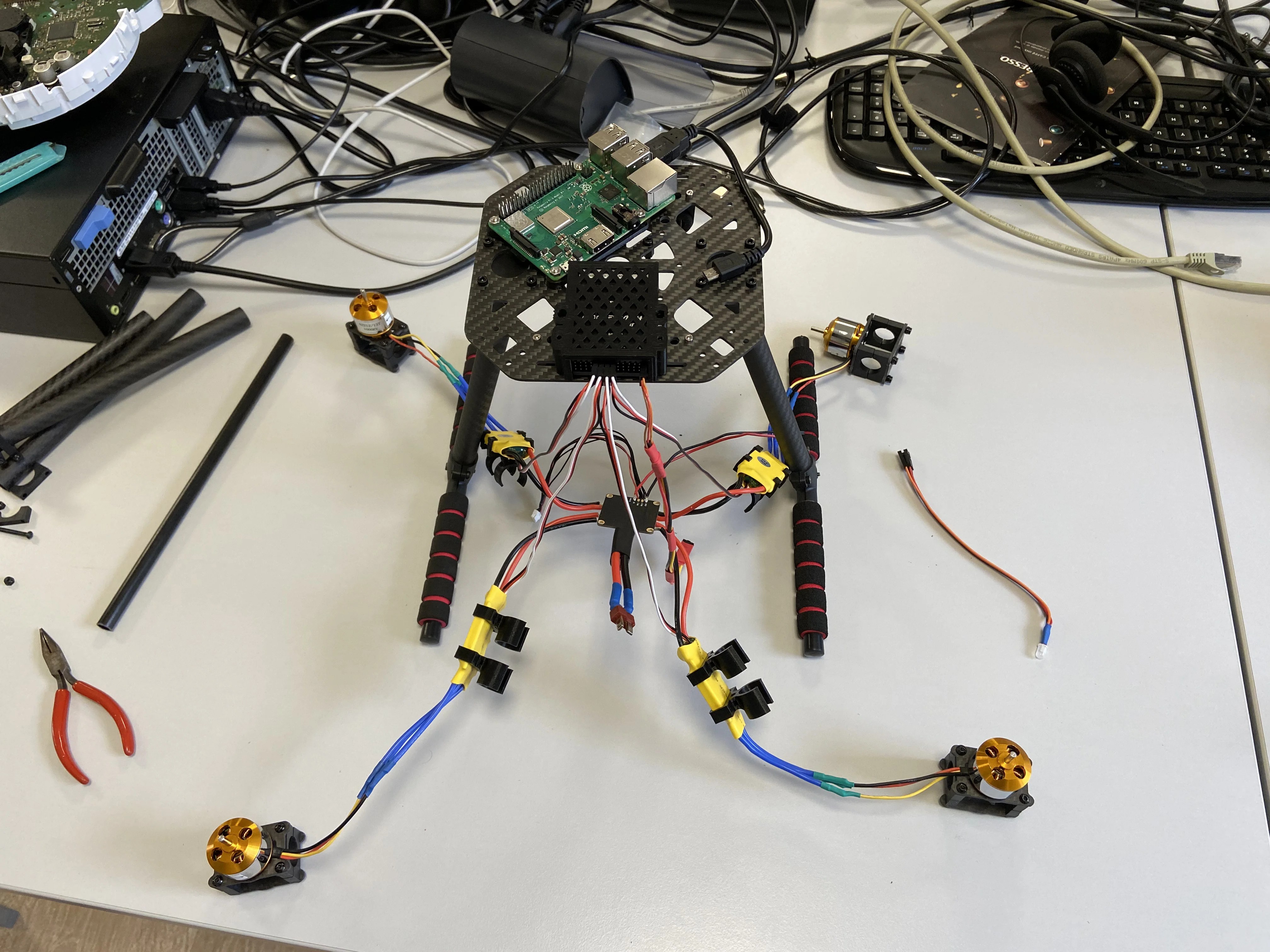 Holybro X500 quadrotor — airframe detail